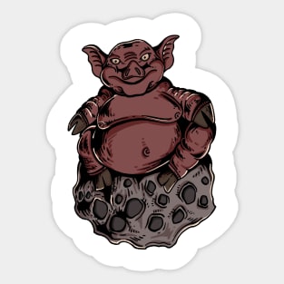 Pig to moon Sticker